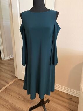 Lauren Ralph Lauren Cold-Shoulder Midi Dress